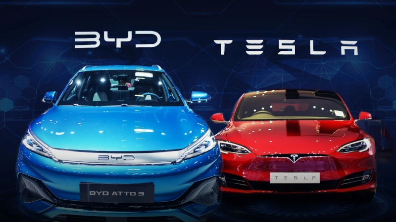 BYD стала крупнейшим в мире продавцом электромобилей, обогнав Tesla