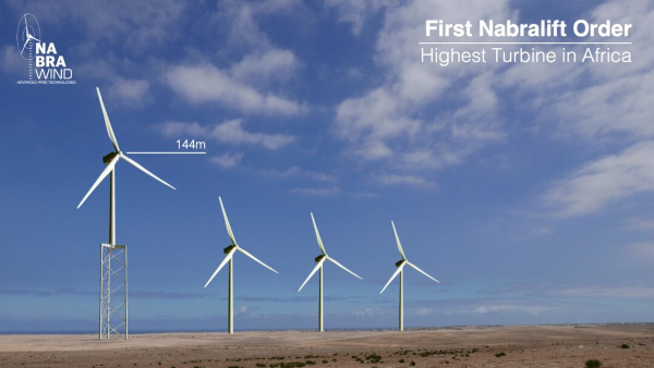 Nabrawind turbine in Africa 144m